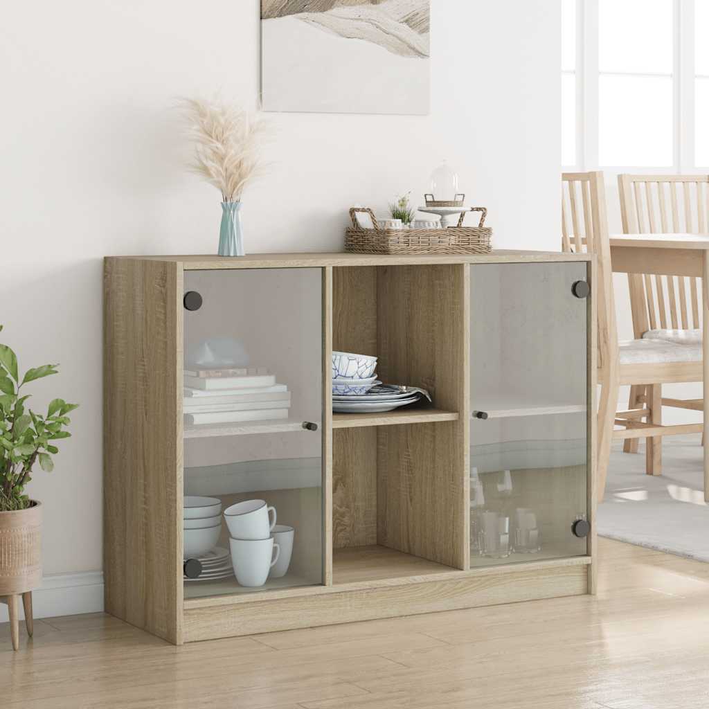 Sideboard Sonoma Oak 102x37x75.5 cm Engineered Wood