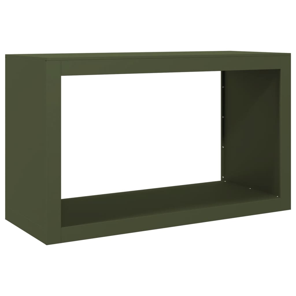 Firewood Rack Green 100x40x60 cm Steel