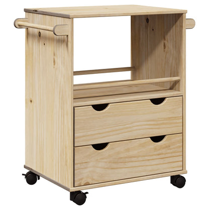 Kitchen Trolley OTTA 59x45x80 cm Solid Wood Pine