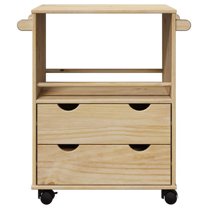 Kitchen Trolley OTTA 59x45x80 cm Solid Wood Pine