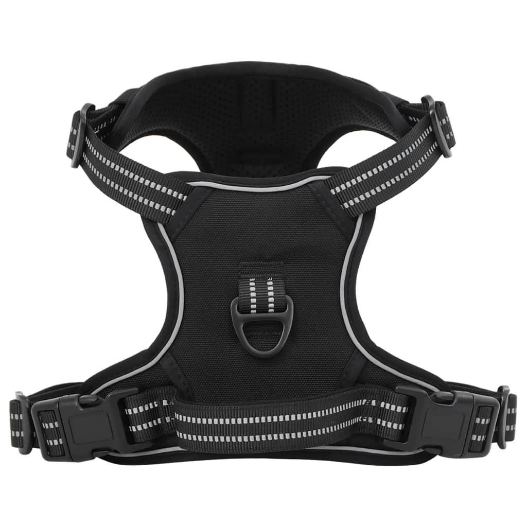 Dog Harness with Lead & Collar Adjustable Black M