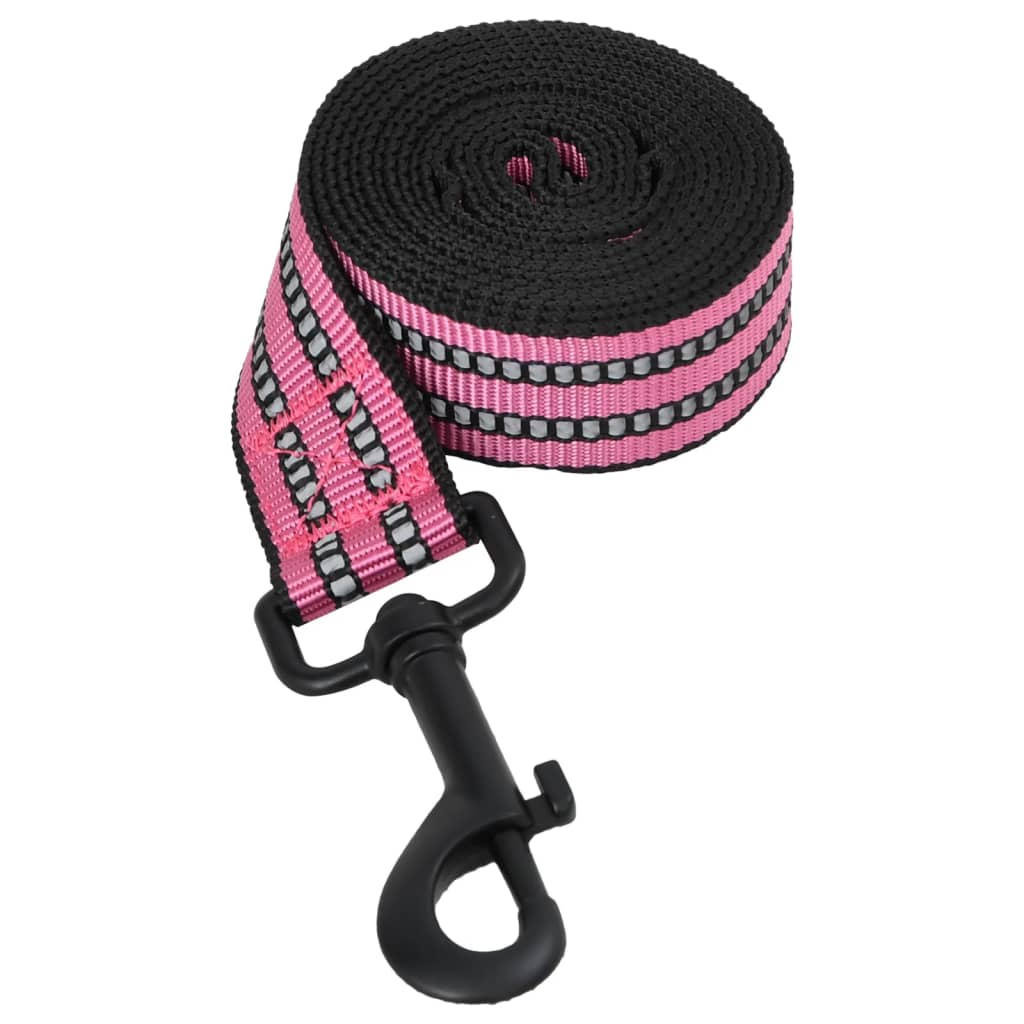 Dog Harness with Lead & Collar Adjustable Pink XL