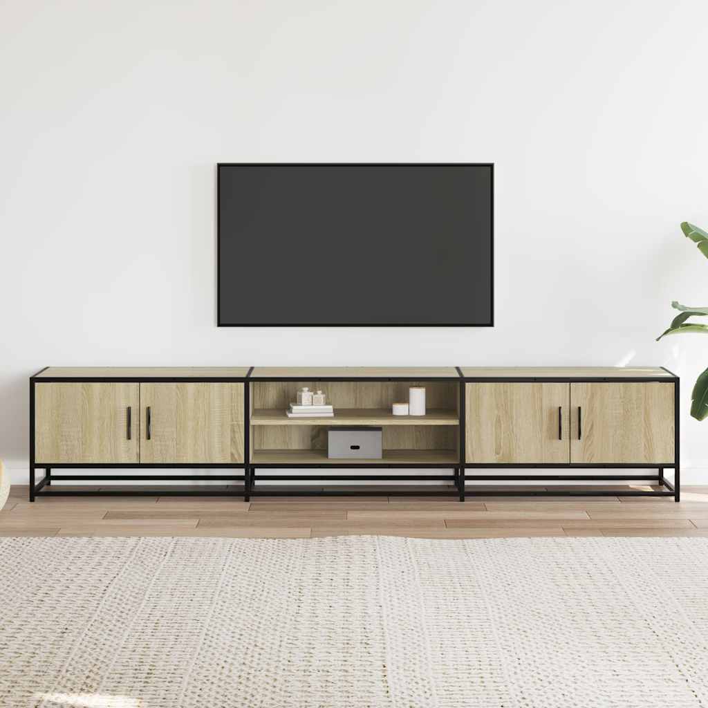 TV Cabinet Sonoma Oak 210x35x41 cm Engineered Wood