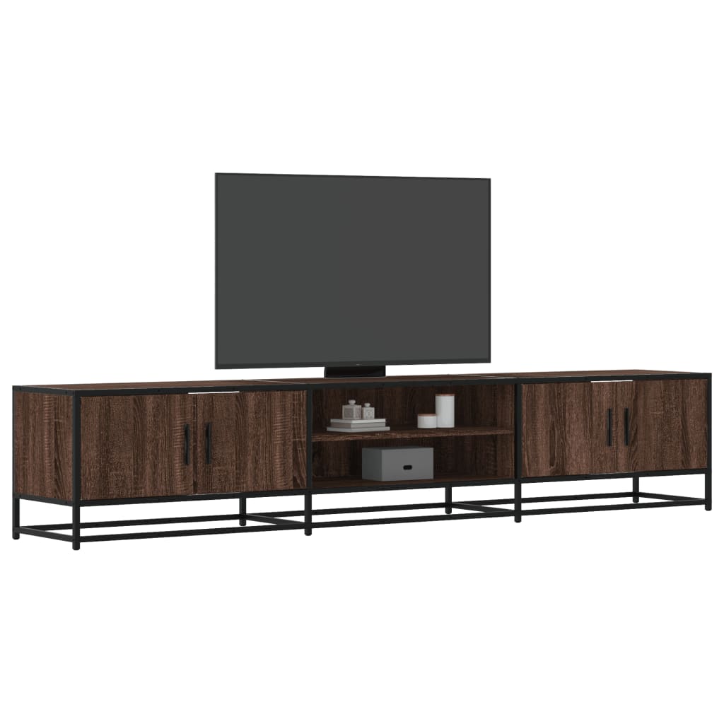 TV Cabinet Brown Oak 210x35x41 cm Engineered Wood