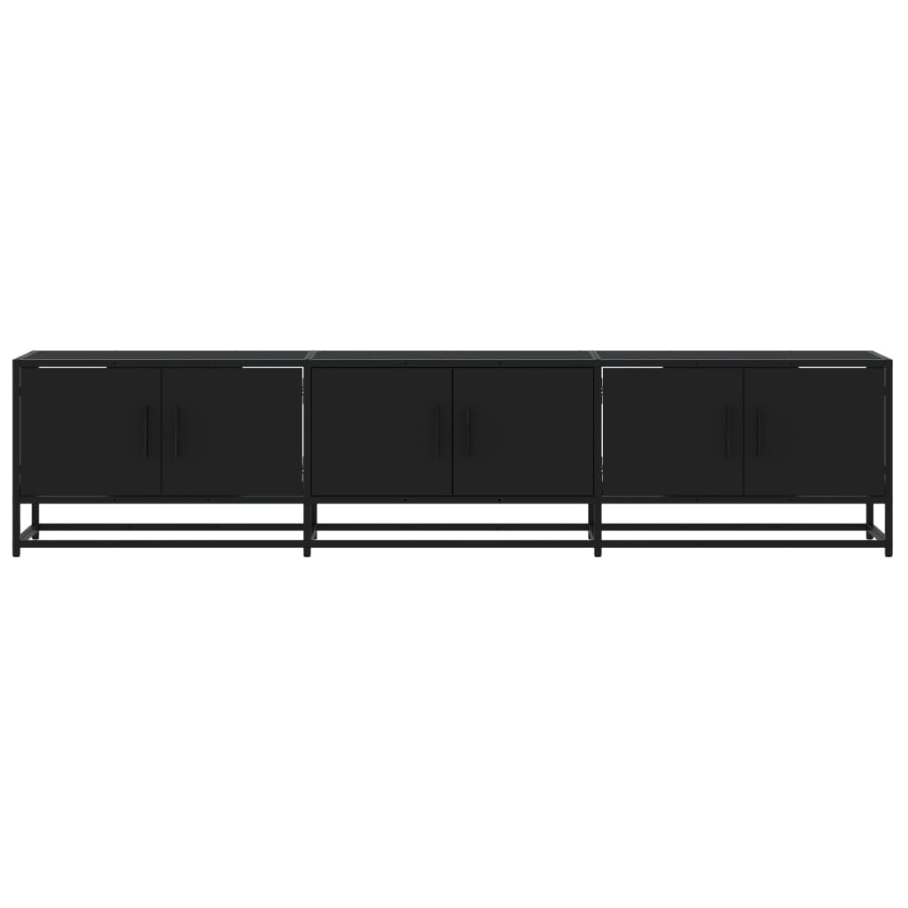 TV Cabinet Black 180x35x41 cm Engineered Wood