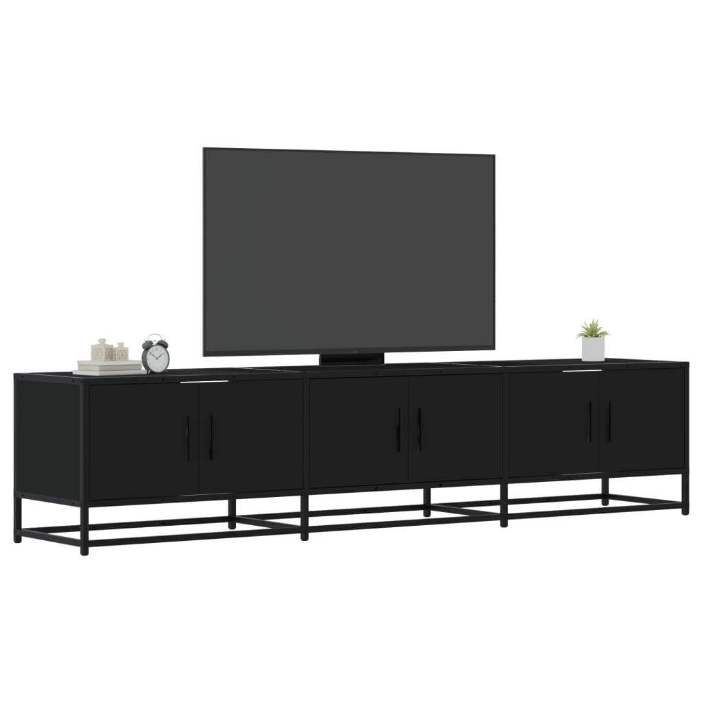 TV Cabinet Black 180x35x41 cm Engineered Wood