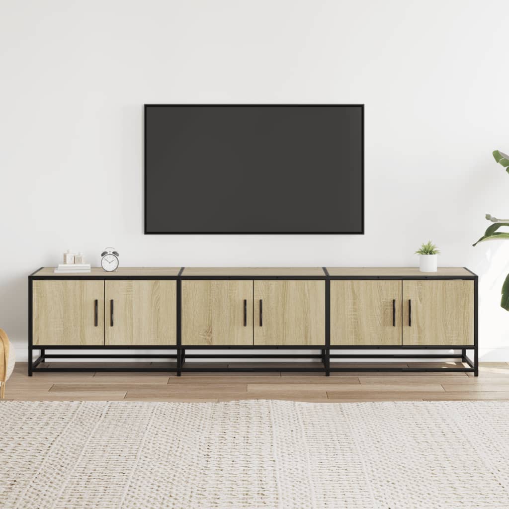 TV Cabinet Sonoma Oak 180x35x41 cm Engineered Wood