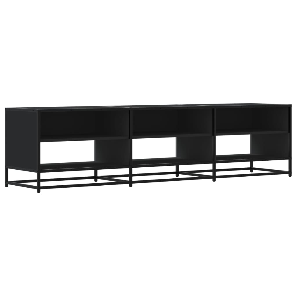 TV Cabinet Black 180x40x46 cm Engineered Wood