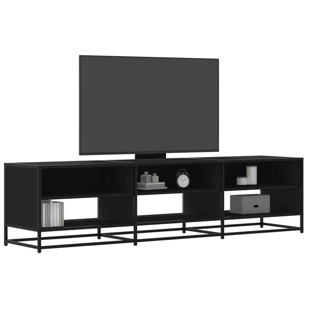 TV Cabinet Black 180x40x46 cm Engineered Wood