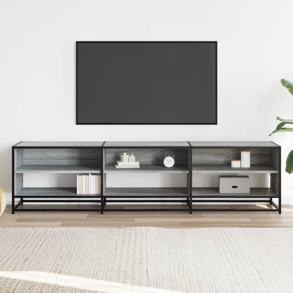 TV Cabinet Grey Sonoma 180x40x46 cm Engineered Wood