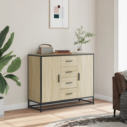 Sideboard Sonoma Oak 92x35x76 cm Engineered Wood