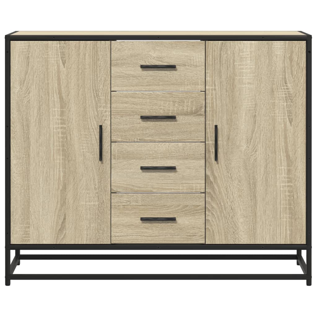 Sideboard Sonoma Oak 92x35x76 cm Engineered Wood