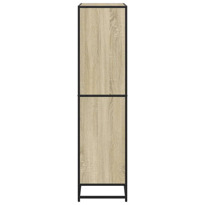 Bookcase Sonoma Oak 80.5x35x139 cm Engineered Wood