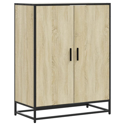 Shoe Cabinet Sonoma Oak 75x38x97.5 cm Engineered Wood and Metal