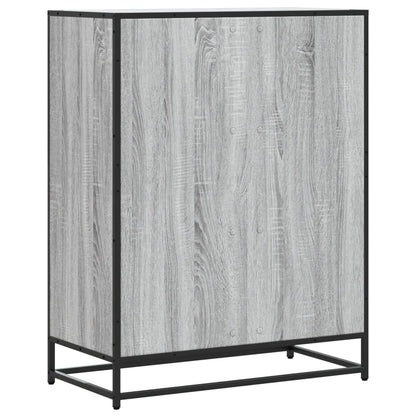 Shoe Cabinet Grey Sonoma 75x38x97.5 cm Engineered Wood and Metal