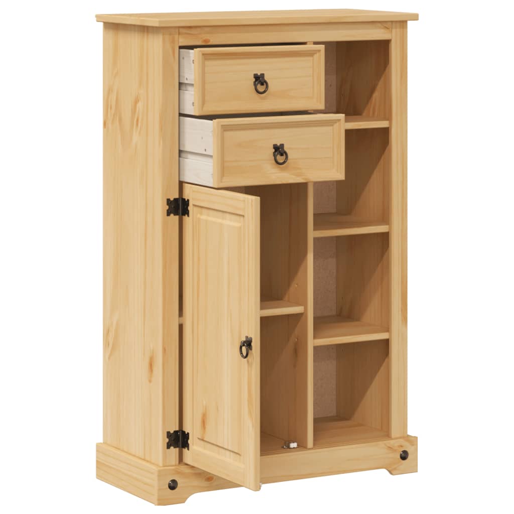 Bathroom Cabinet Corona 70x33x110 cm Solid Wood Pine