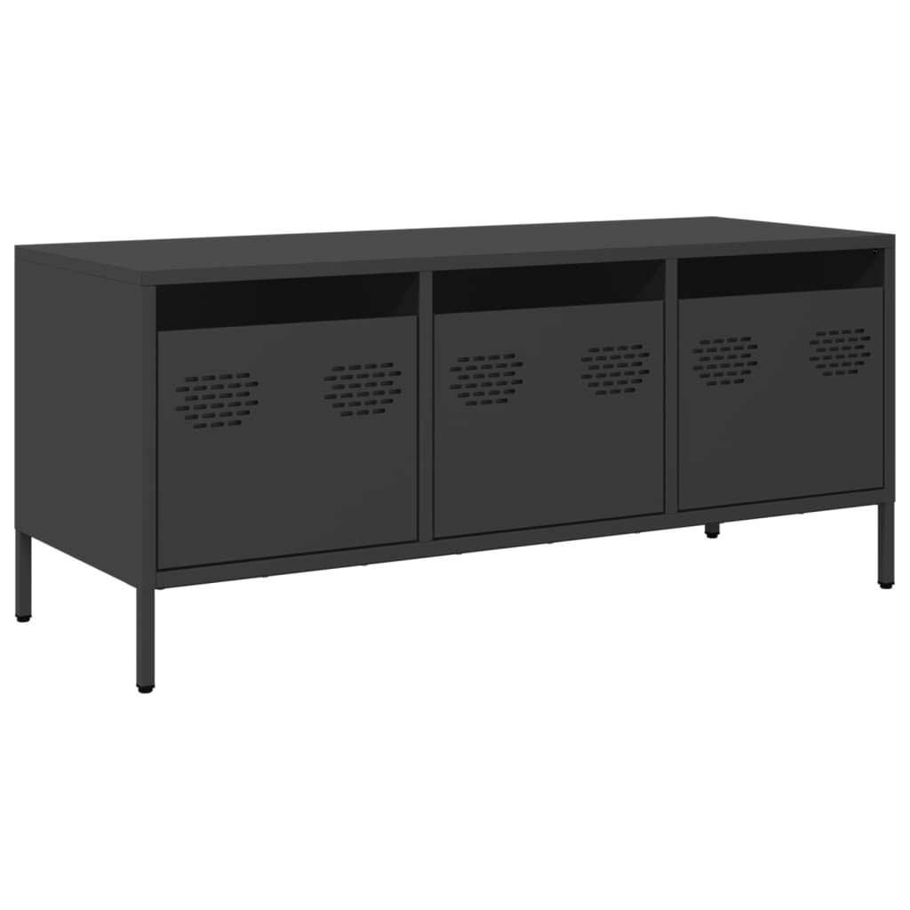 TV Cabinet Black 101.5x39x43.5 cm Cold-rolled Steel