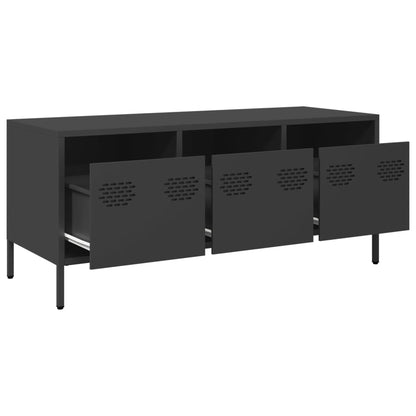 TV Cabinet Black 101.5x39x43.5 cm Cold-rolled Steel