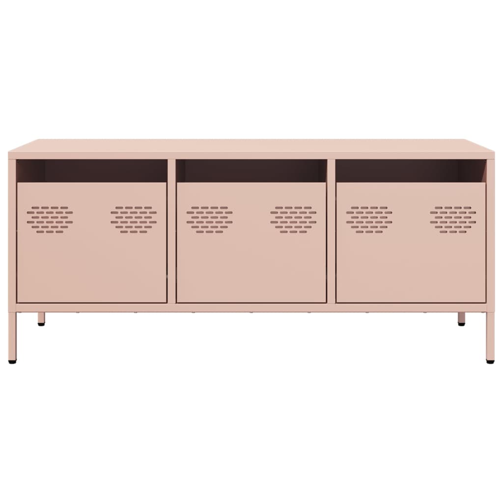 TV Cabinet Pink 101.5x39x43.5 cm Cold-rolled Steel