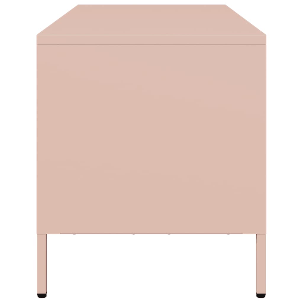 TV Cabinet Pink 101.5x39x43.5 cm Cold-rolled Steel