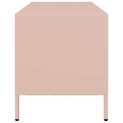 TV Cabinet Pink 101.5x39x43.5 cm Cold-rolled Steel