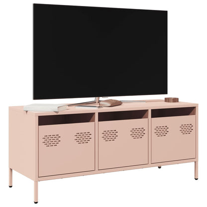 TV Cabinet Pink 101.5x39x43.5 cm Cold-rolled Steel