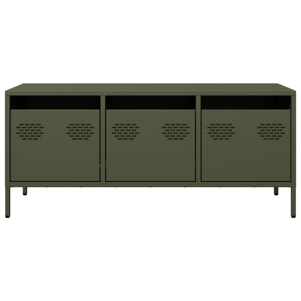 TV Cabinet Olive Green 101.5x39x43.5 cm Cold-rolled Steel