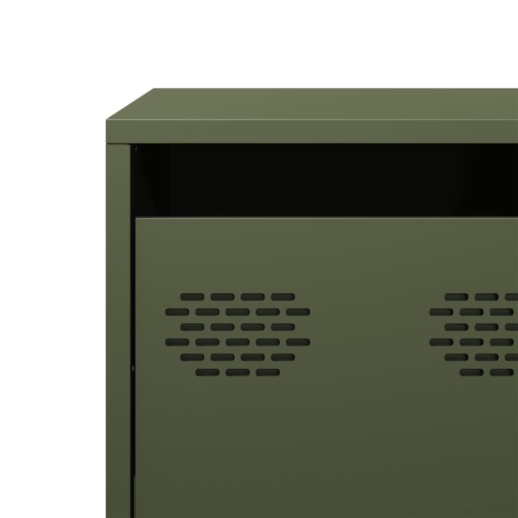 TV Cabinet Olive Green 101.5x39x43.5 cm Cold-rolled Steel