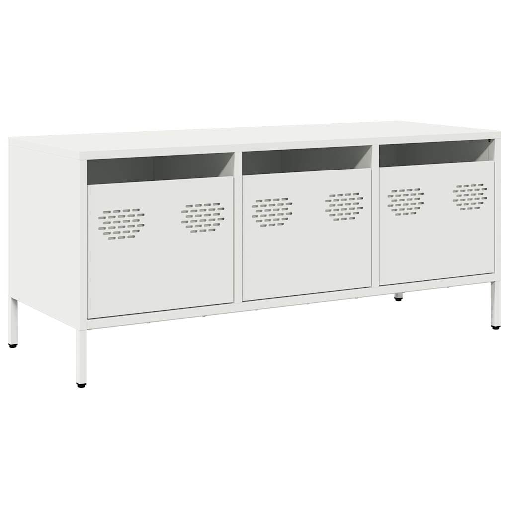 TV Cabinet White 101.5x39x43.5 cm Cold-rolled Steel