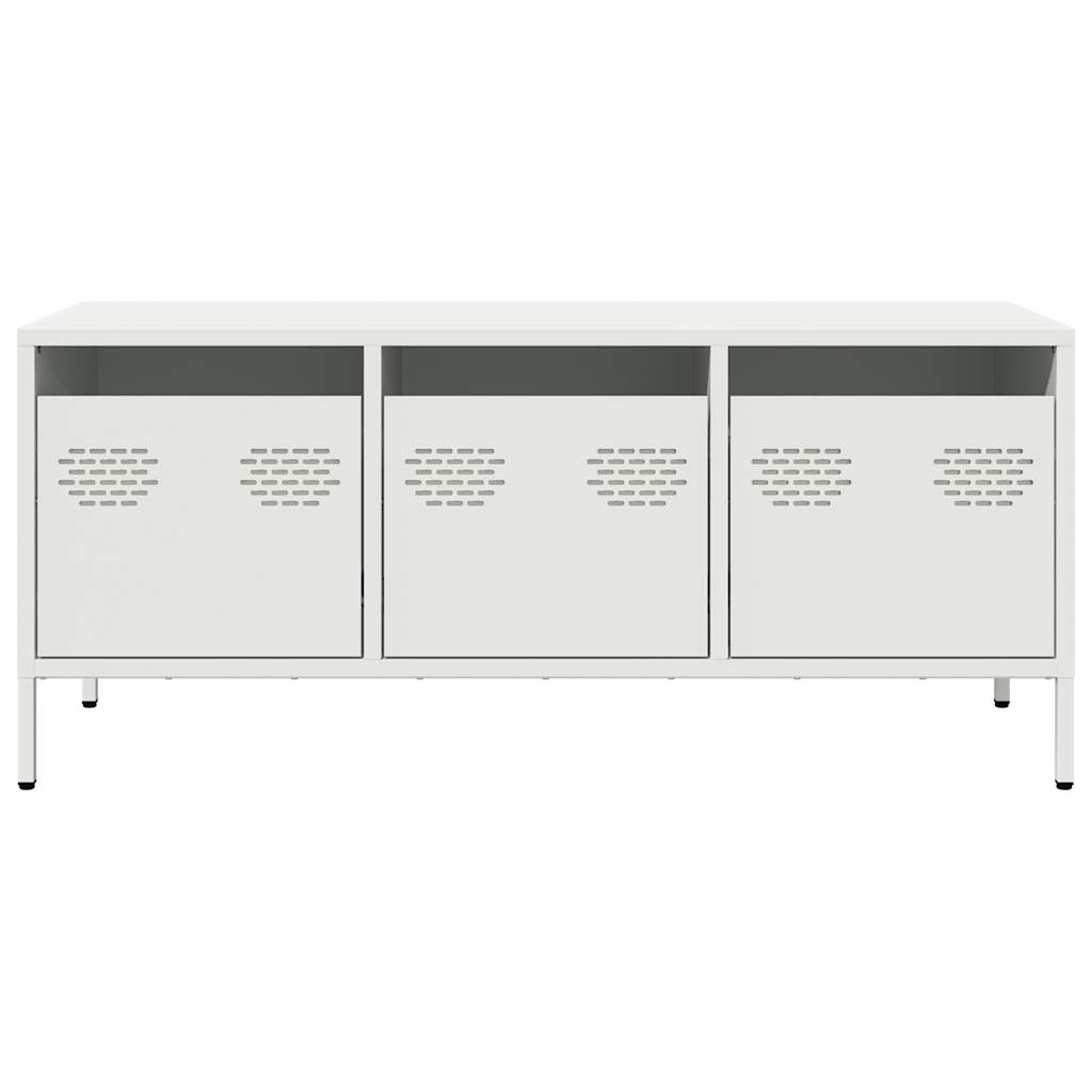 TV Cabinet White 101.5x39x43.5 cm Cold-rolled Steel