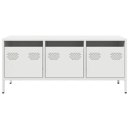 TV Cabinet White 101.5x39x43.5 cm Cold-rolled Steel