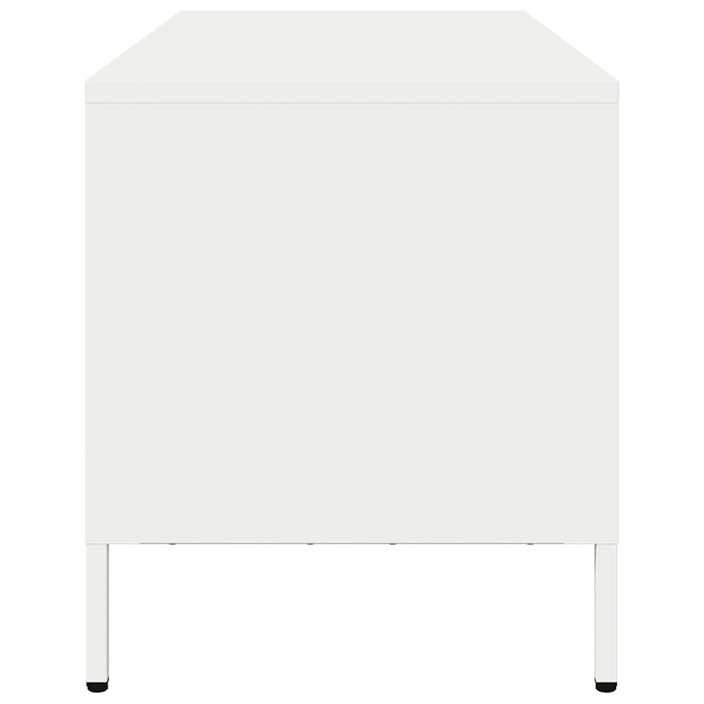 TV Cabinet White 101.5x39x43.5 cm Cold-rolled Steel