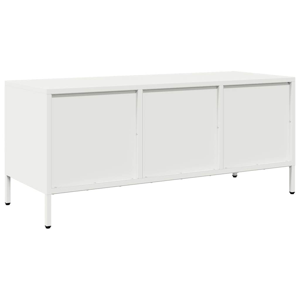 TV Cabinet White 101.5x39x43.5 cm Cold-rolled Steel