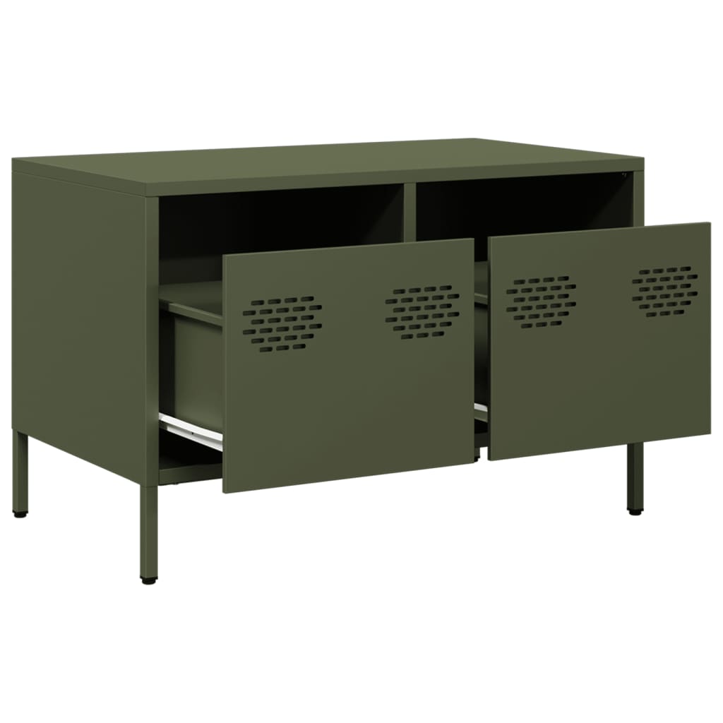 TV Cabinet Olive Green 68x39x43.5 cm Cold-rolled Steel