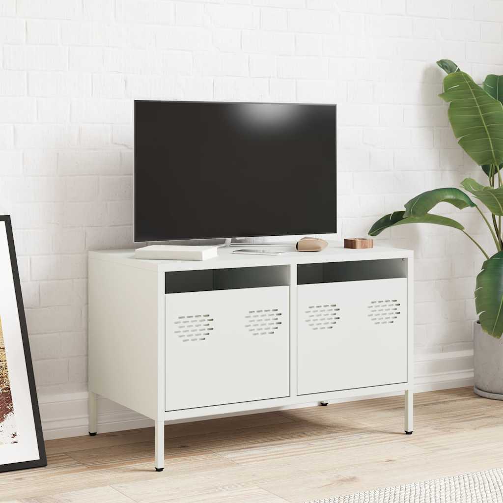 TV Cabinet White 68x39x43.5 cm Cold-rolled Steel