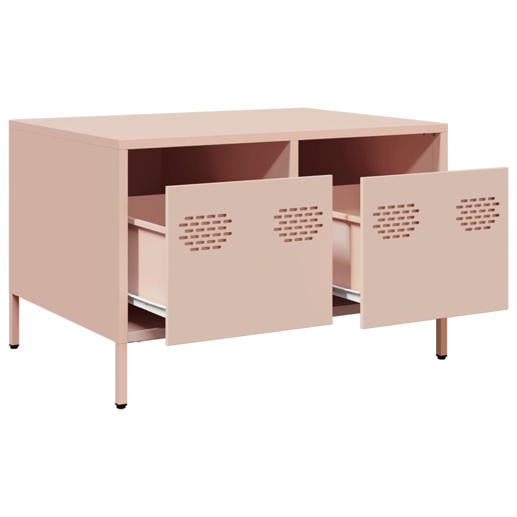 TV Cabinet Pink 68x50x43.5 cm Cold-rolled Steel