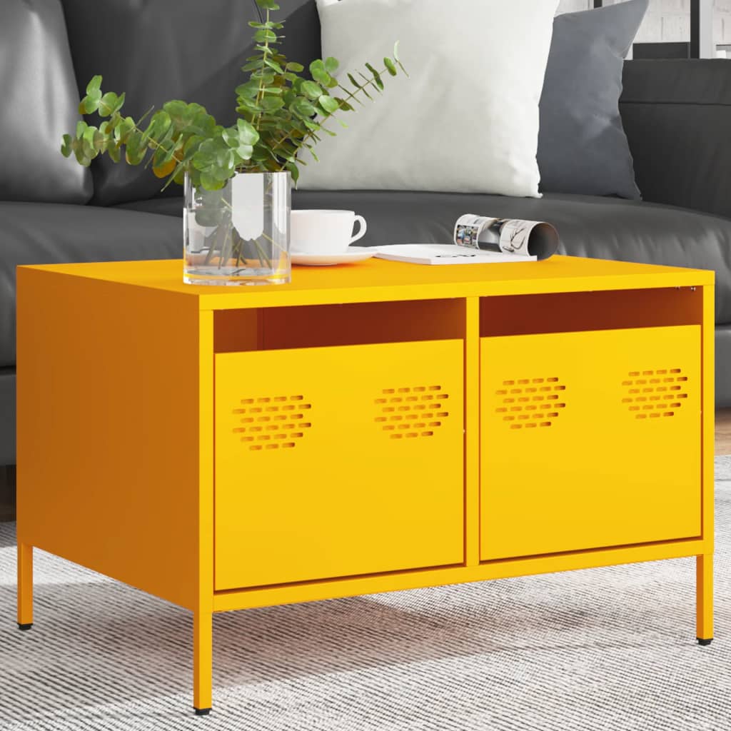 TV Cabinet Mustard Yellow 68x50x43.5 cm Cold-rolled Steel