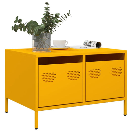 TV Cabinet Mustard Yellow 68x50x43.5 cm Cold-rolled Steel