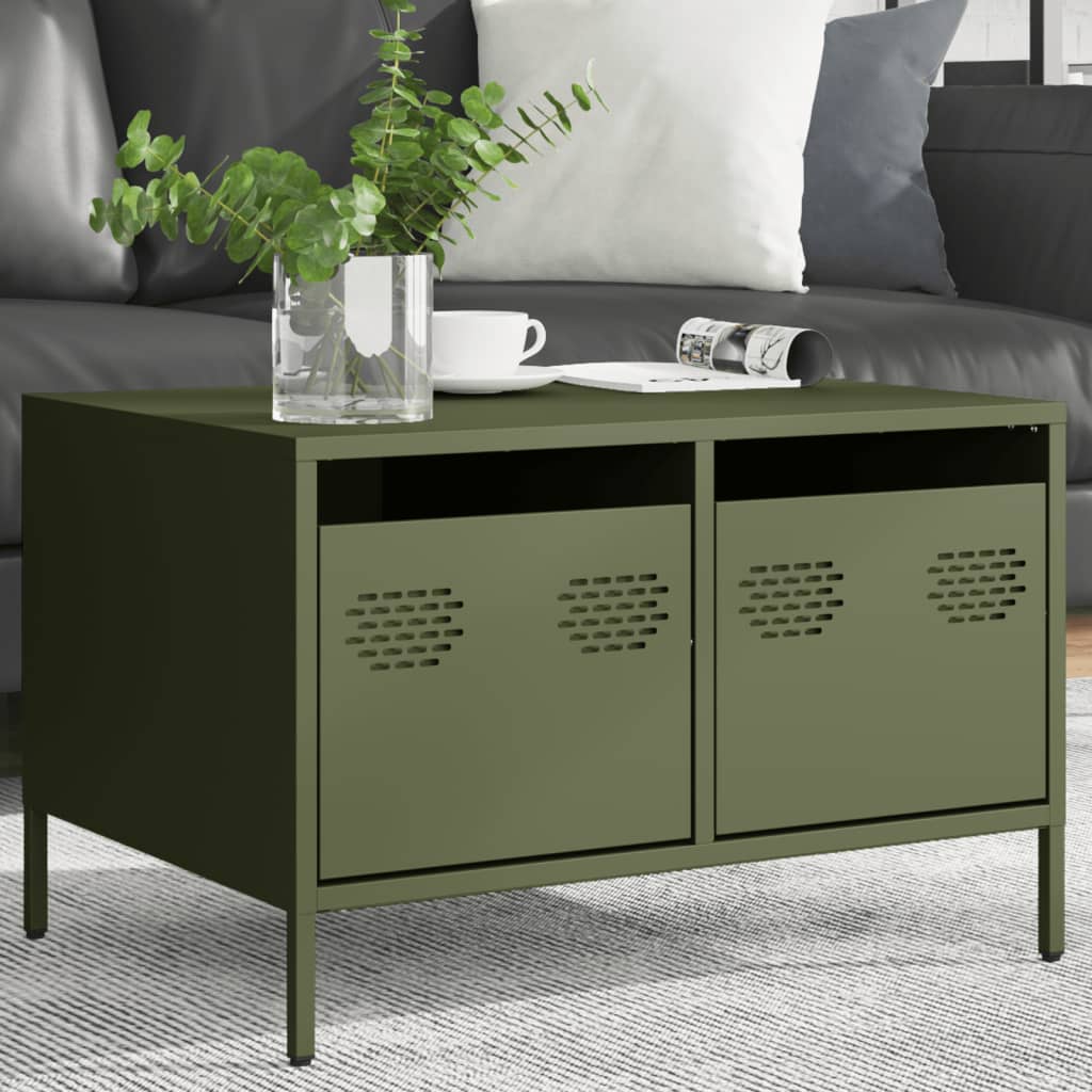 TV Cabinet Olive Green 68x50x43.5 cm Cold-rolled Steel