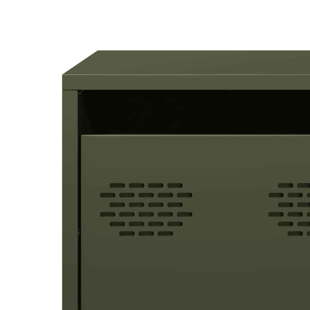 TV Cabinet Olive Green 68x50x43.5 cm Cold-rolled Steel