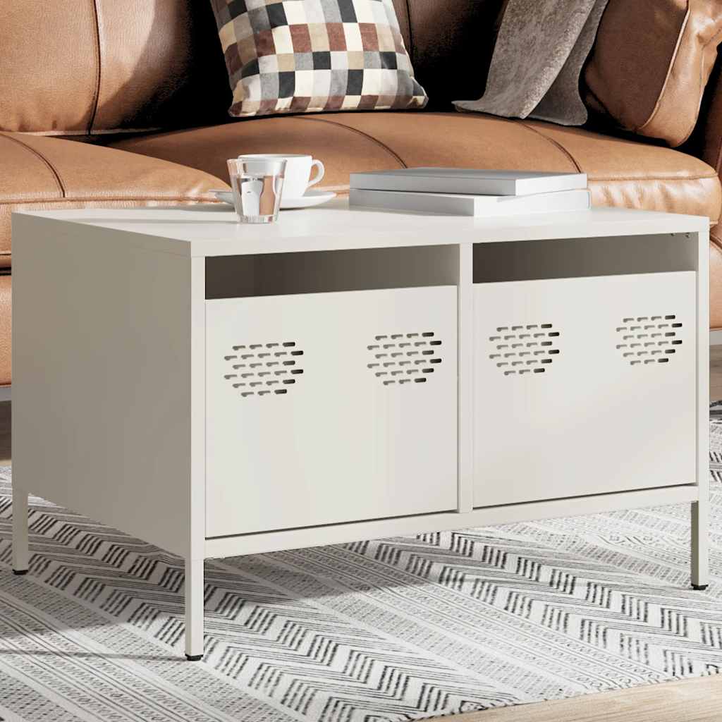 TV Cabinet White 68x50x43.5 cm Cold-rolled Steel