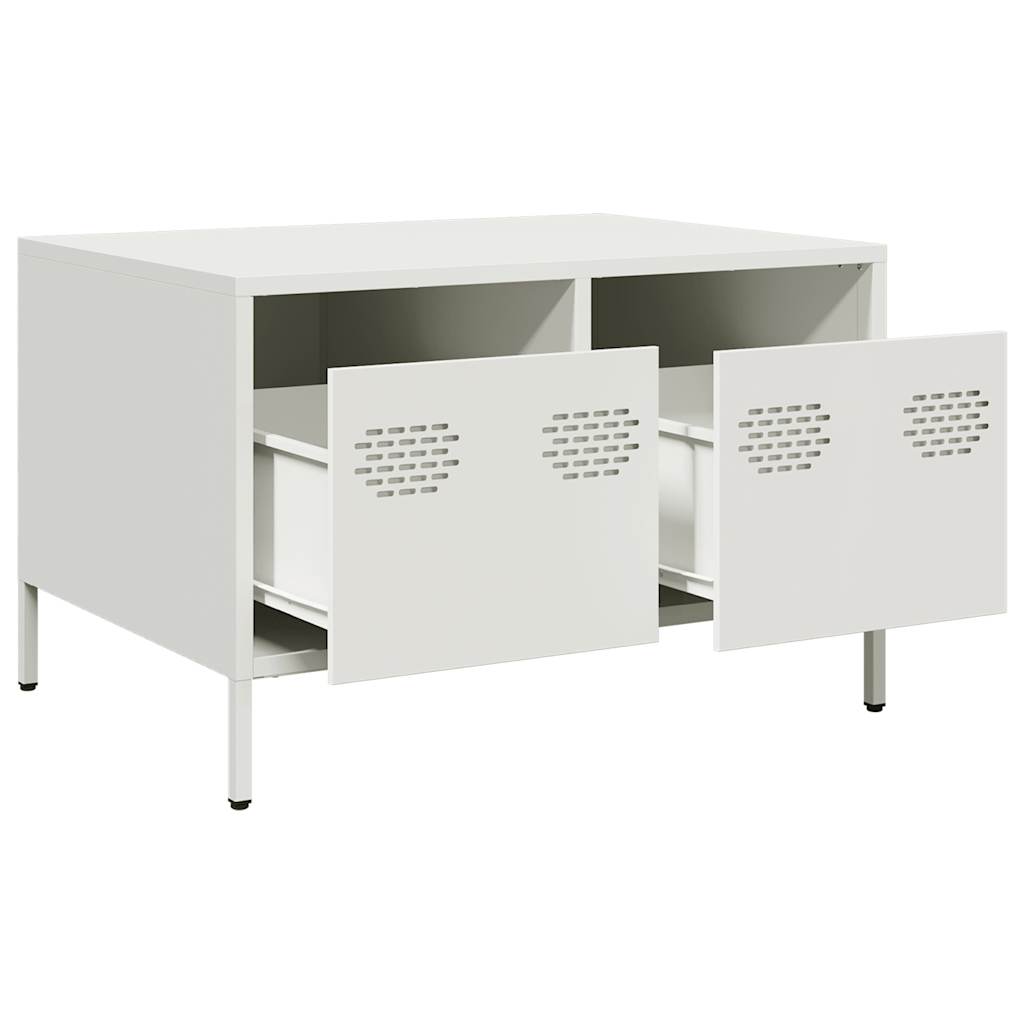 TV Cabinet White 68x50x43.5 cm Cold-rolled Steel