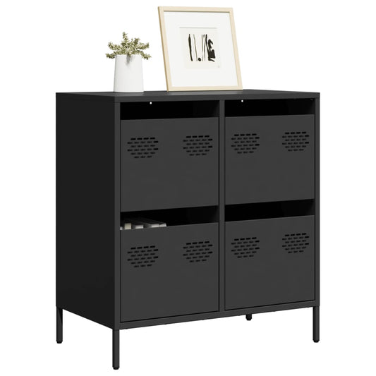 Sideboard Black 68x39x73.5 cm Cold-rolled Steel