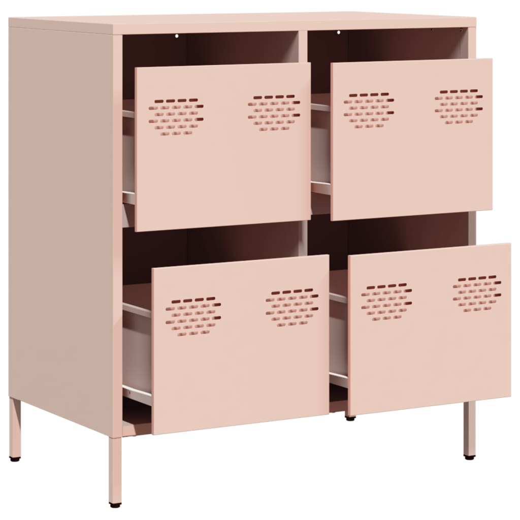 Sideboard Pink 68x39x73.5 cm Cold-rolled Steel