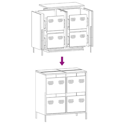 Sideboard Pink 68x39x73.5 cm Cold-rolled Steel