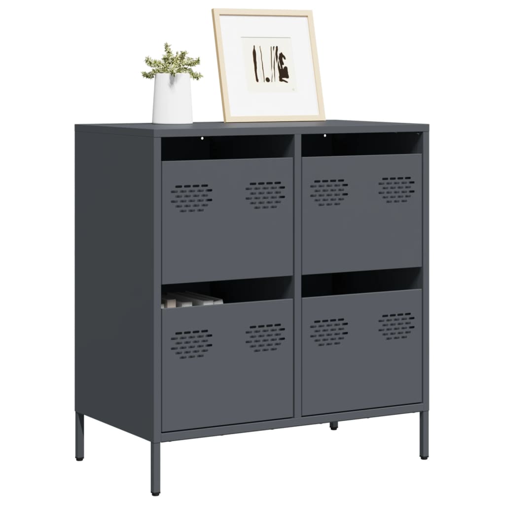 Sideboard Anthracite 68x39x73.5 cm Cold-rolled Steel