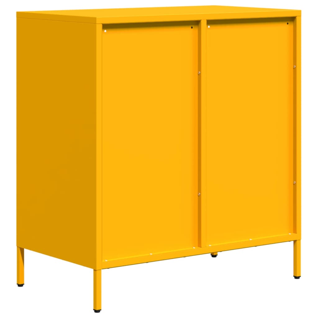 Sideboard Mustard Yellow 68x39x73.5 cm Cold-rolled Steel