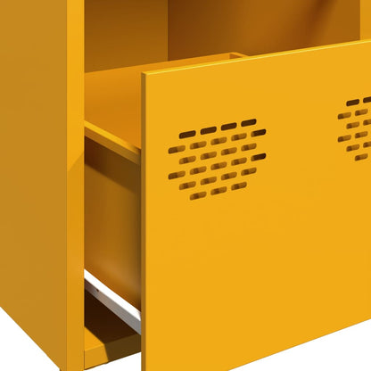 Sideboard Mustard Yellow 68x39x73.5 cm Cold-rolled Steel