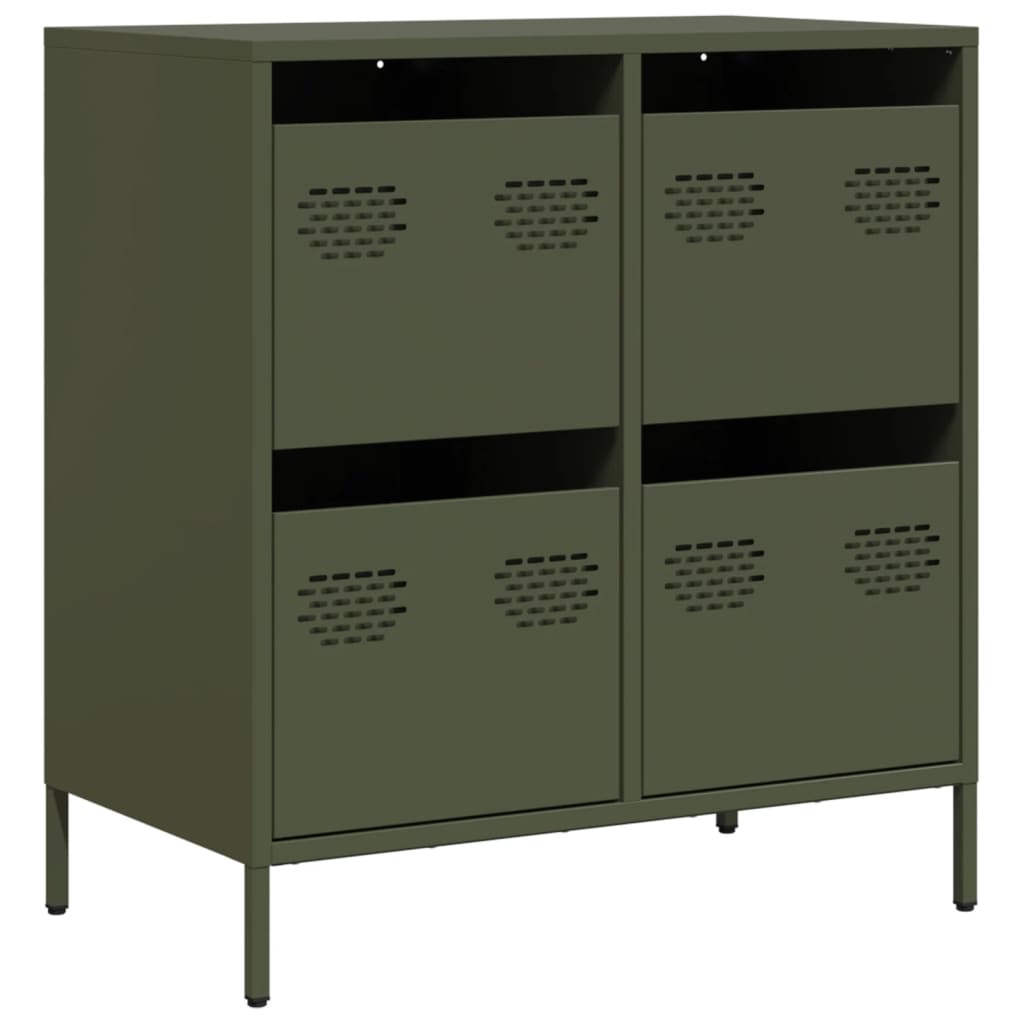 Sideboard Olive Green 68x39x73.5 cm Cold-rolled Steel