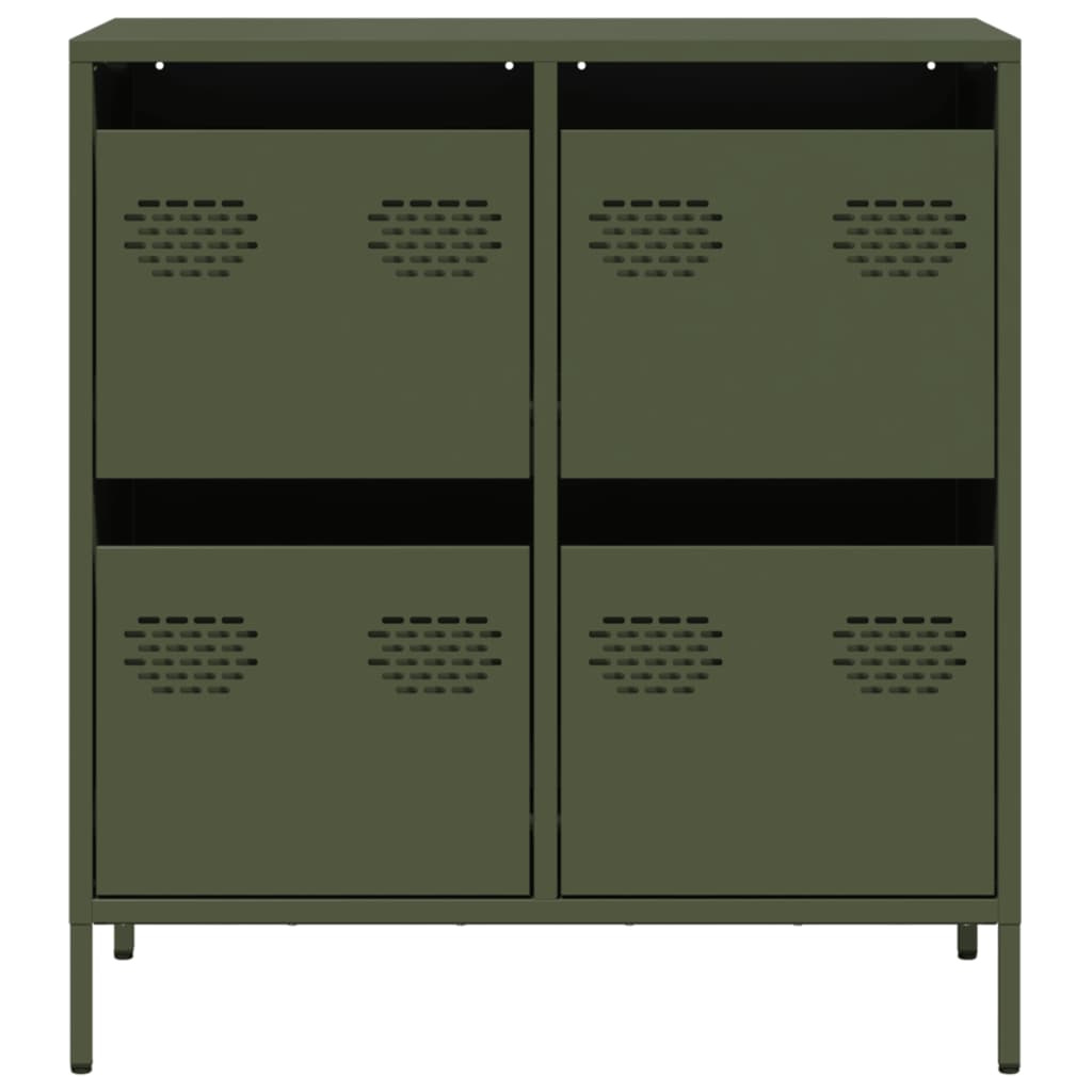 Sideboard Olive Green 68x39x73.5 cm Cold-rolled Steel